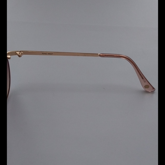NWT Nine Wext Pink Rose Gold Aviator Sunglasses - Picture 5 of 5